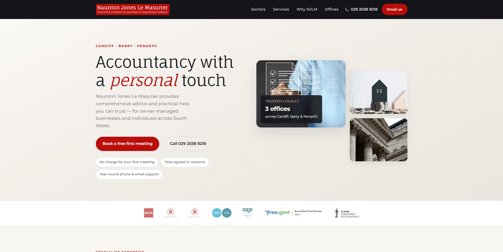 Refreshed accountant website generated by Refresh Kiwi